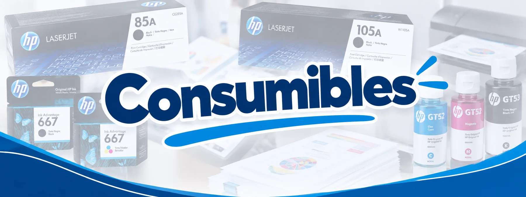 G Consumibles — Cartuchos de tóner y tinta originales HP y compatibles