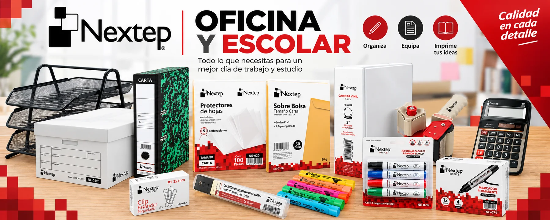 G Consumibles — Nextep, oficina y escolar: todo lo que necesitas para un mejor día de trabajo y estudio