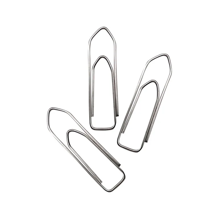 Clip cuadrado Nextep niquelado #1, 32mm, caja con 11 paquetes de 100 piezas