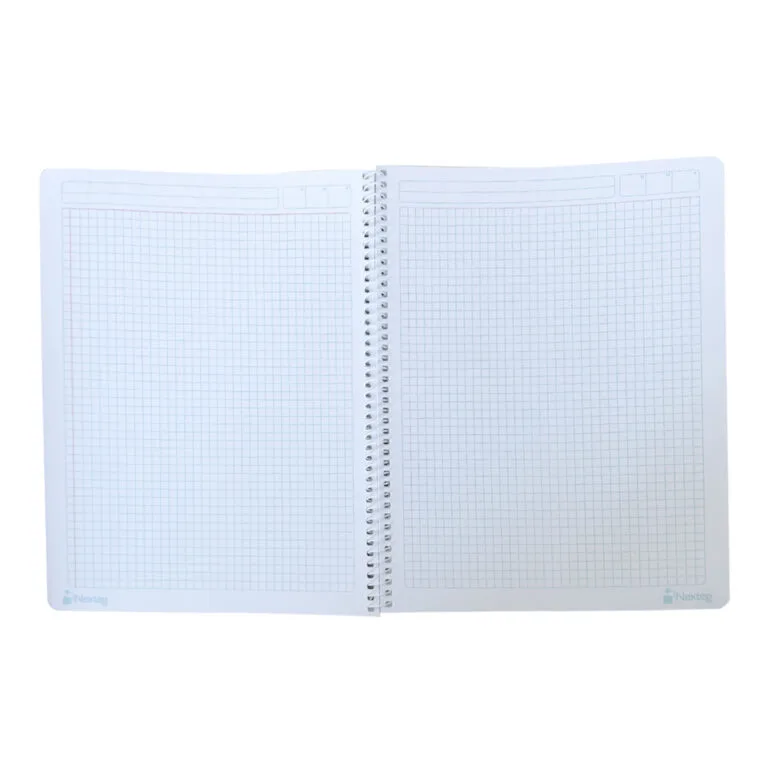 Cuaderno Nextep profesional cuadro chico C5, espiral, 100 hojas, color amarillo
