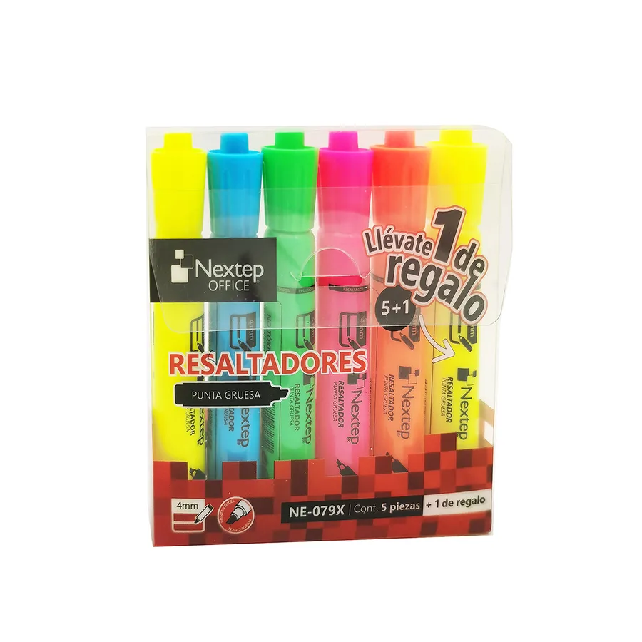 Juego de Resaltadores 5 Colores — Nextep