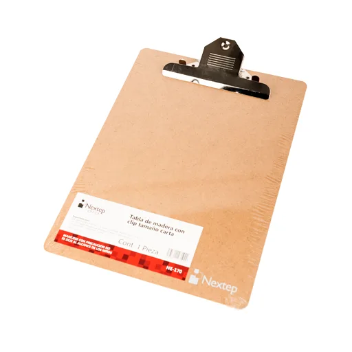 Tabla de Madera con Clip Carta — Nextep