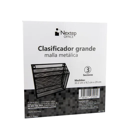 Clasificador de Malla Metálica 3 Niveles Grande — Nextep