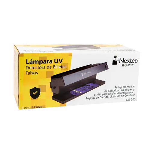 Lámpara UV Detectora de Billetes Falsos — Nextep