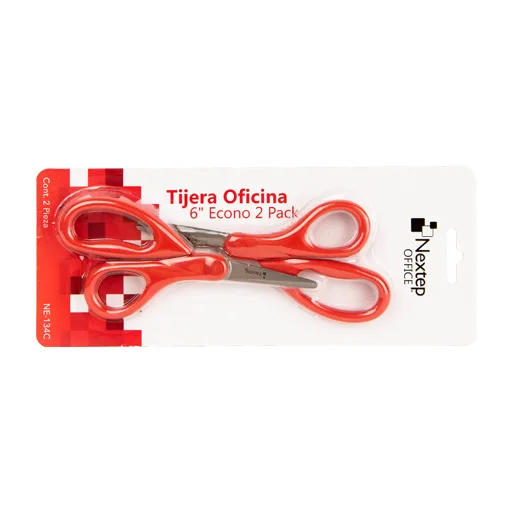 Tijera Nextep para oficina 6 pulgadas, blister con 2 piezas